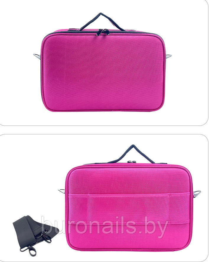Сумка для косметики, портфель визажиста жен «Vitacci» чёрный , средний"Средний", розовый - фото 1 - id-p200110788