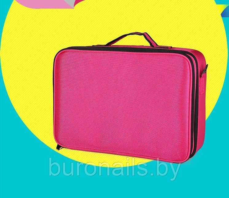 Сумка для косметики, портфель  визажиста жен «Vitacci» чёрный , средний, розовый