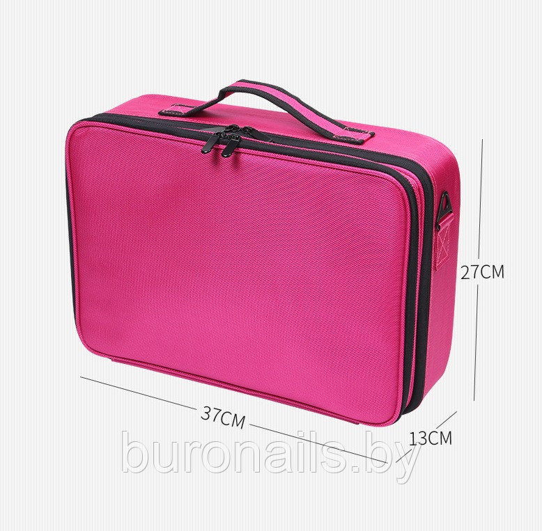 Сумка для косметики, портфель визажиста жен «Vitacci» чёрный , средний, розовый - фото 2 - id-p200111481