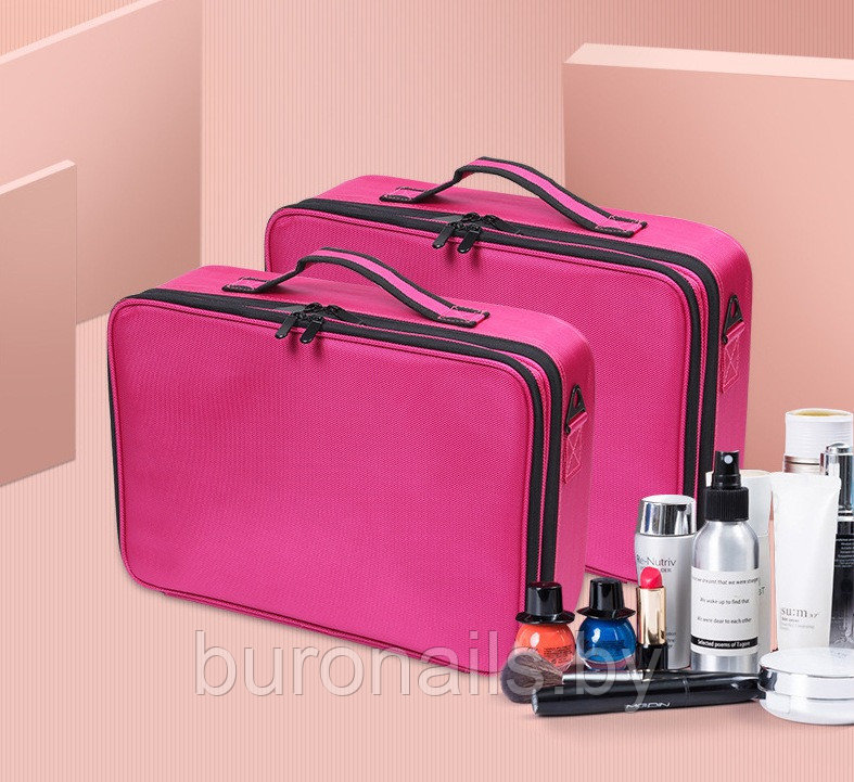 Сумка для косметики, портфель визажиста жен «Vitacci» чёрный , средний, розовый - фото 6 - id-p200111481