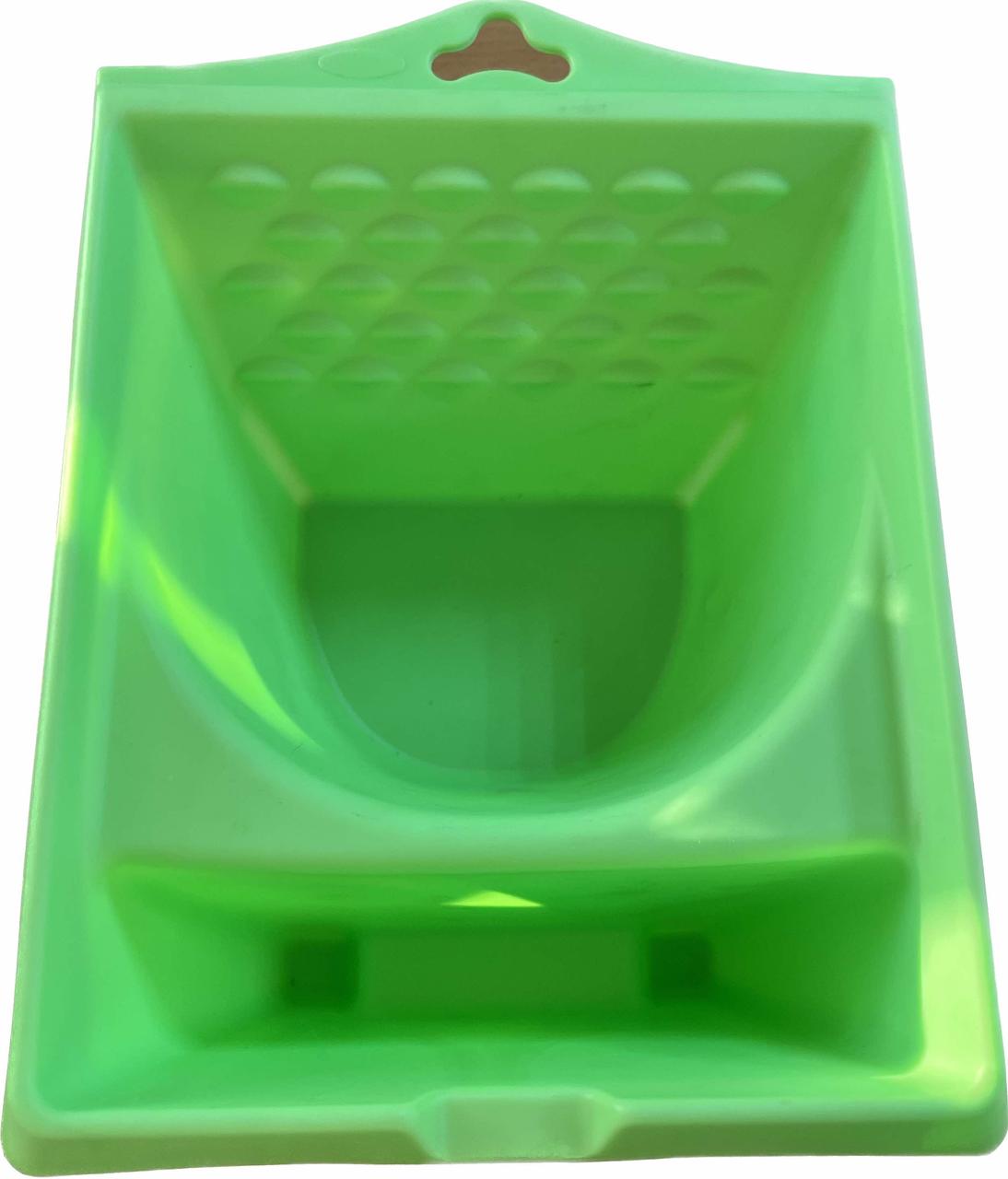 Ковш строительный малярный 180х125х225 мм, 1,2л АДМИРАЛ, пластиковый зеленый - фото 3 - id-p200113540