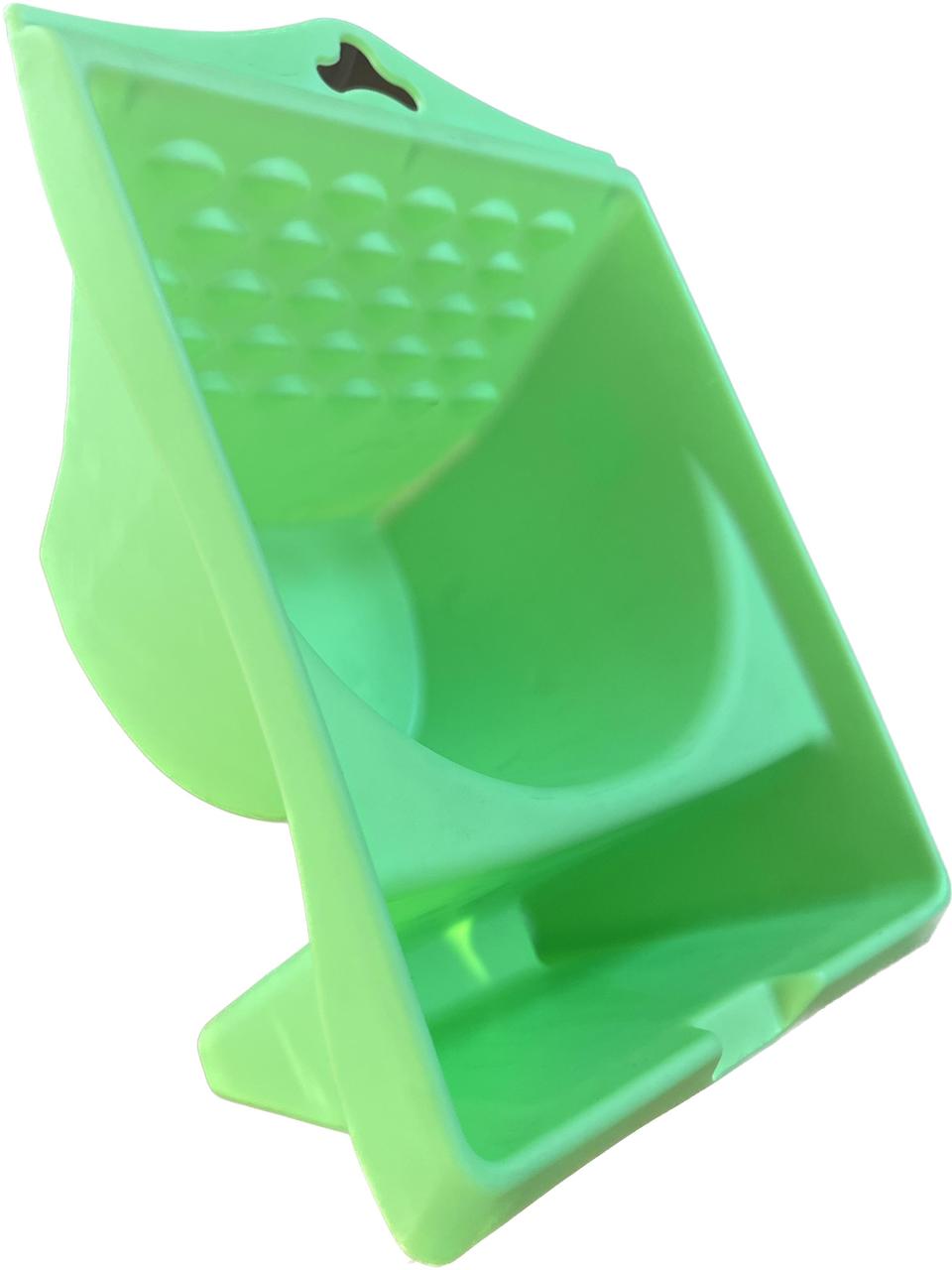 Ковш строительный малярный 180х125х225 мм, 1,2л АДМИРАЛ, пластиковый зеленый - фото 1 - id-p200113540