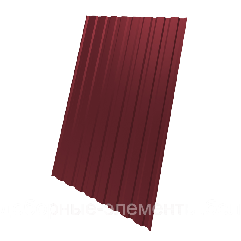 Профнастил МП20 для забора 1,25 м (темно-вишневый) - фото 1 - id-p200113740
