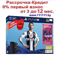 Игровая консоль PlayStation 4 PRO (PS4 Pro) в комплекте с игрой FIFA 19 в рассрочку