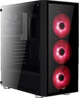 Miditower Aerocool Quartz Red ATX без БП, с окном