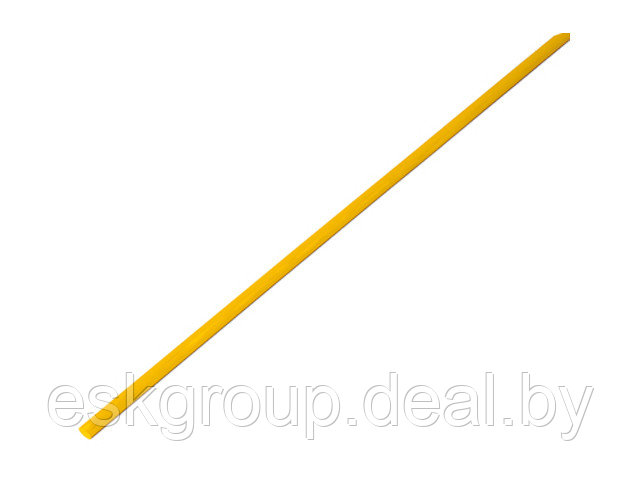 Термоусадочная трубка 2,5 / 1,25 мм, желтая (упак. 50 шт. по 1 м) REXANT - фото 1 - id-p200091912