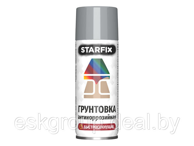 Грунтовка антикоррозийная серый STARFIX 520мл (7040) (Серое окно) - фото 1 - id-p200092354