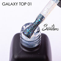 Топ без липкого слоя "Galaxy top" для гель-лака "Serebro collection" №01, 11 мл