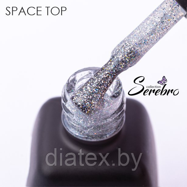 Топ без липкого слоя "Space top" для гель-лака "Serebro collection", 11 мл