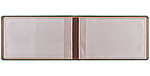 Визитница из искусственной кожи «Корсика» 105*65 мм, 1 карман, 20 листов, зеленая