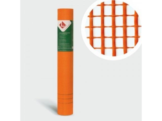 Стеклосетка штукатурная 5х5, 1мх10м, 160, оранжевая, Mini (LIHTAR) - фото 1 - id-p199981595