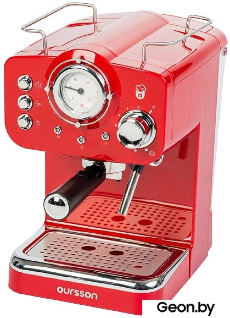 Рожковая помповая кофеварка Oursson EM1500/RD