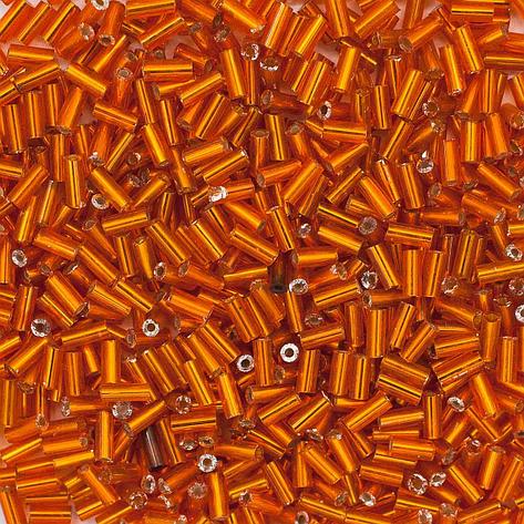 Стеклярус, (стекло), 5 мм, упак./20 гр., Astra&Craft (29 оранжевый), фото 2