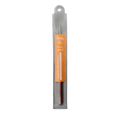 955050 Крючок для вязания с пластиковой ручкой, 0,5мм, Hobby&Pro, фото 2