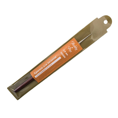955060 Крючок для вязания с пластиковой ручкой, 0,6мм, Hobby&Pro, фото 2