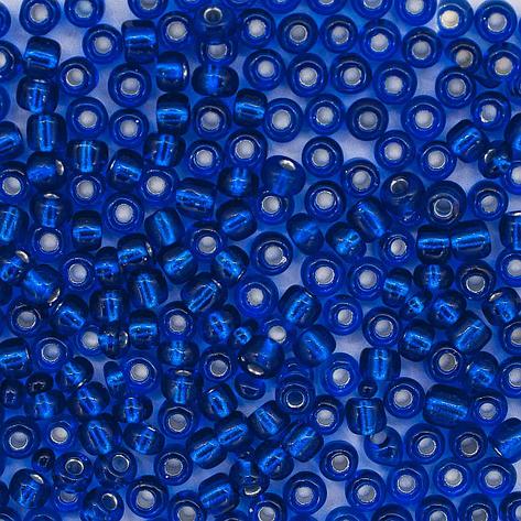 Бисер (стекло) 6/0, 15г, Astra&Craft (28 синий), фото 2