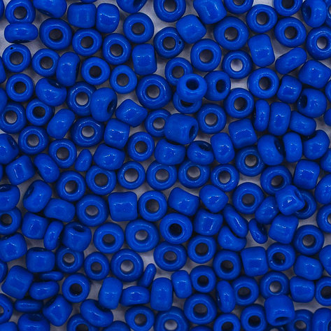 Бисер (стекло) 6/0, 15г, Astra&Craft (48 синий/непрозрачный), фото 2