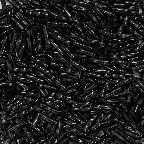 Стеклярус крученый Astra&Craft, 500г (М-49Т черный (крученый)), фото 2