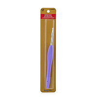 24R40X Крючок для вязания с резиновой ручкой, 4,0мм Hobby&Pro