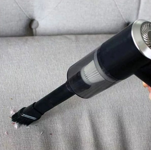 Портативный вакуумный мини пылесос для авто и дома 2 in 1 Vacuum Cleaner (2 насадки) - фото 9 - id-p151843058