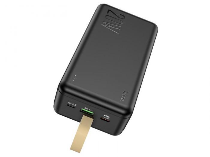 Внешний аккумулятор Hoco Power Bank J87B 30000mAh черный пауэрбанк для зарядки телефона - фото 1 - id-p200064726