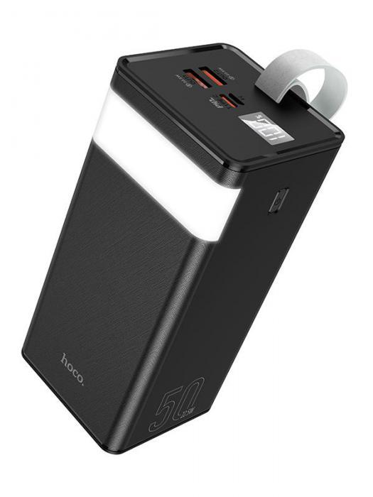 Внешний аккумулятор Hoco Power Bank J86A Powermaster 50000mAh черный пауэрбанк для зарядки телефона - фото 1 - id-p200064738