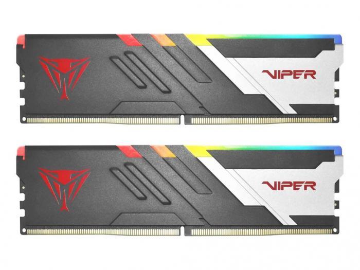 Модуль памяти Patriot Viper Venom RGB DDR5 DIMM 6200Mhz PC5-49600 CL40 - 32Gb Kit (16Gbx2) PVVR532G620C40K