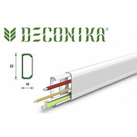 ДИКОНИКА Кабельный короб 22*10мм 2м Белый 001