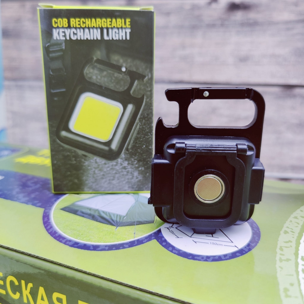 Фонарь - брелок аккумуляторный Keychain Light 5W (30 Led, 4 режима работы), магнит / карабин - фото 7 - id-p188178987