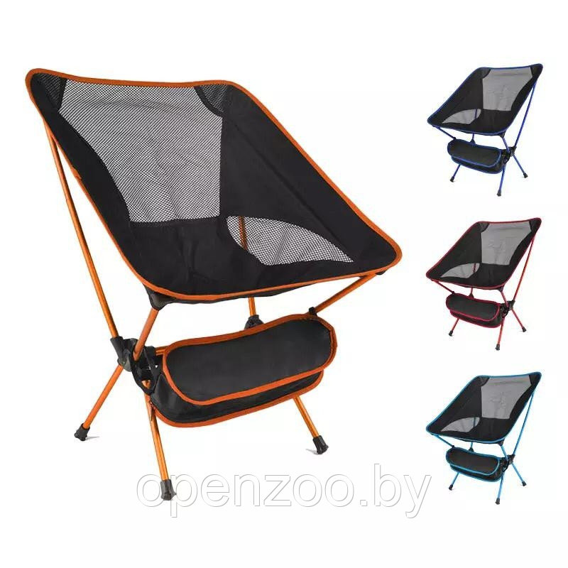 Стул туристический складной Camping chair для отдыха на природе Оранжевый - фото 5 - id-p182277694