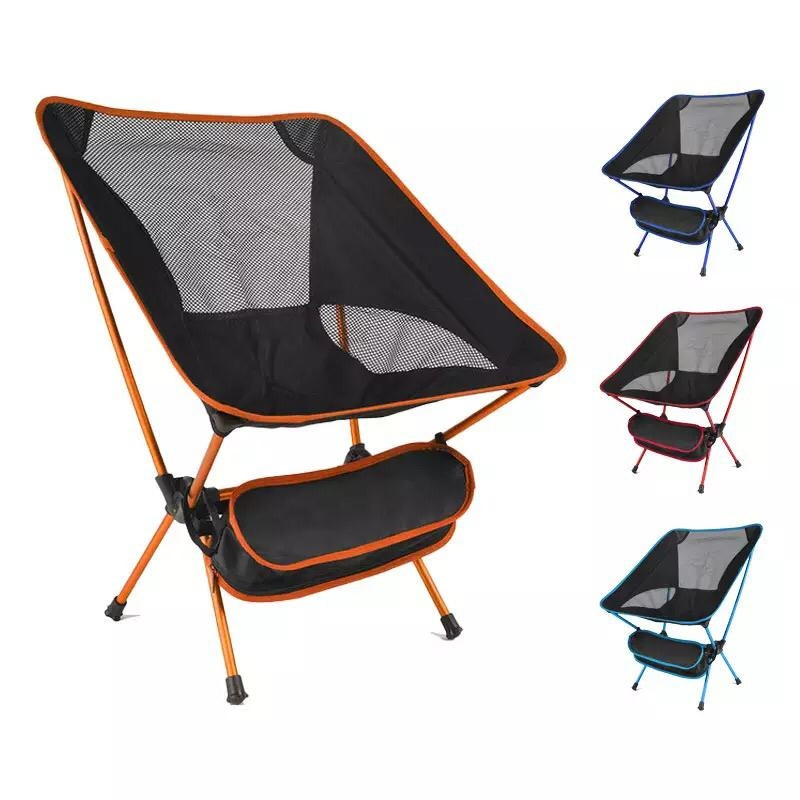 Стул туристический складной Camping chair для отдыха на природе Оранжевый - фото 5 - id-p181602452