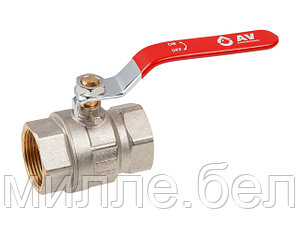 Кран шаровый 1 1/4" вн.-вн. ручка PN25, AV Engineering