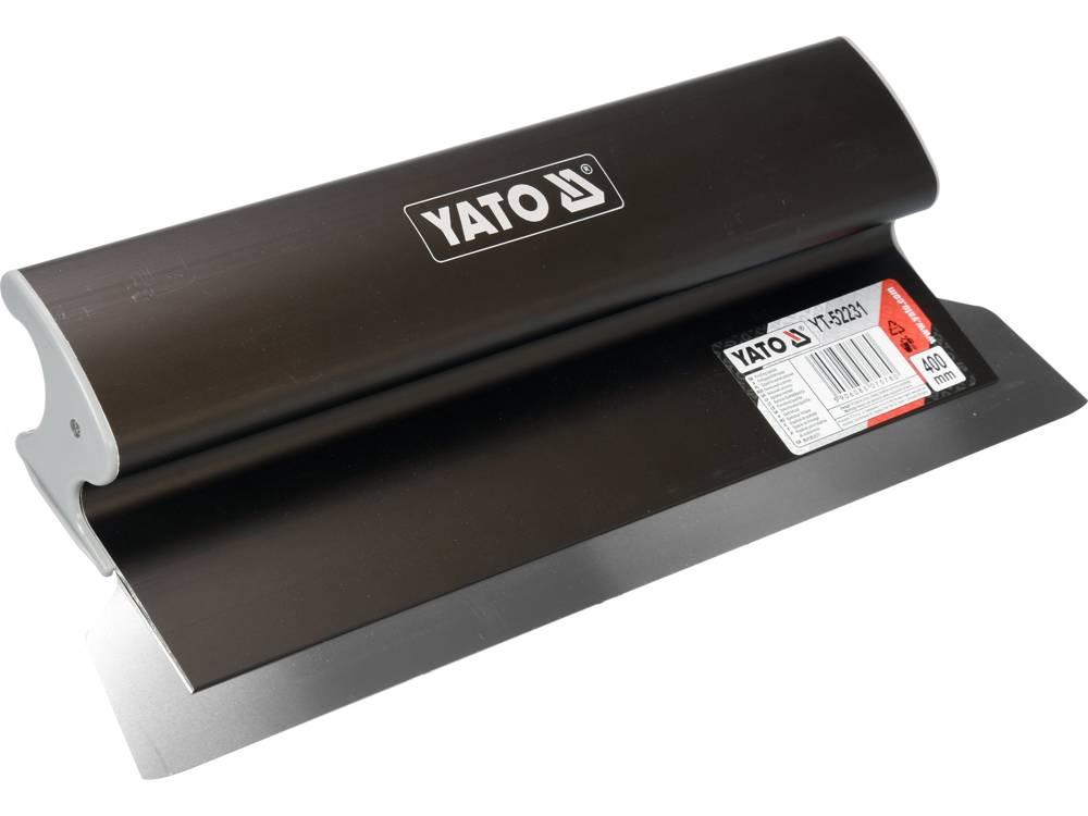 Шпатель финишный с алюминиевой ручкой 400х0,3мм "Yato" - фото 1 - id-p197487851