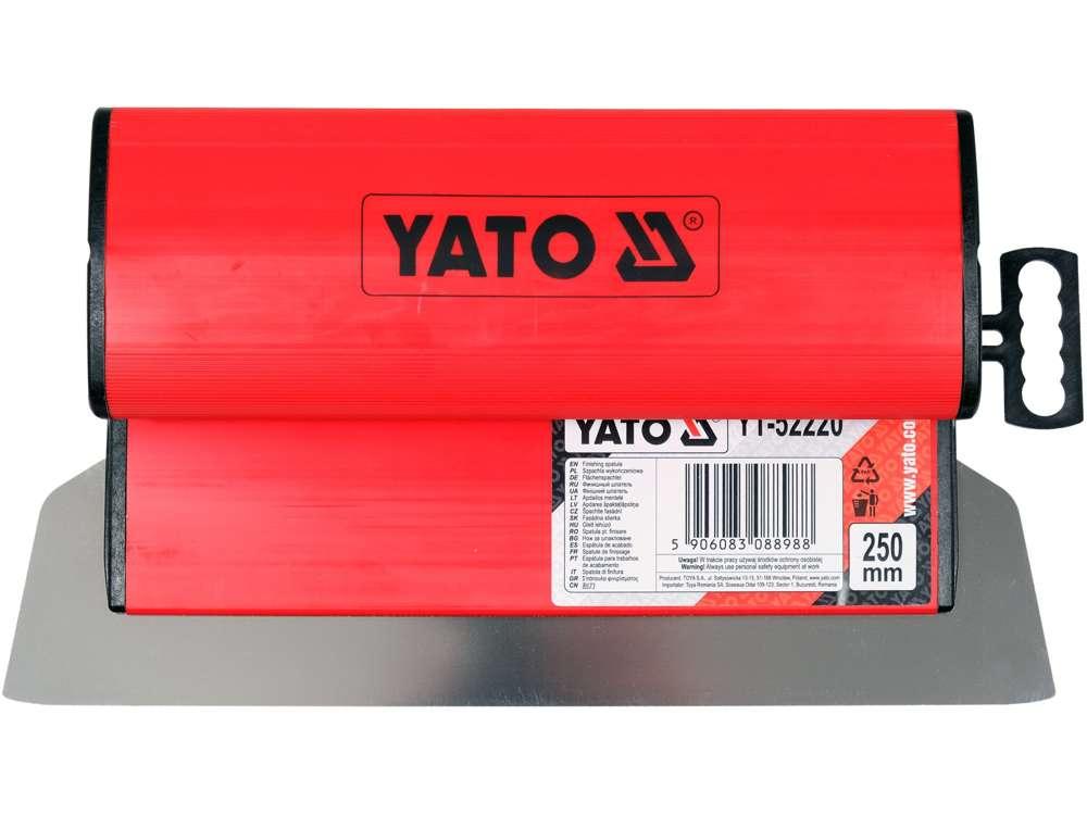 Шпатель финишный с пластиковой ручкой 250х0,3мм "Yato" - фото 1 - id-p197487863