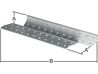 Держатель балки правый 40х250 мм DB R белый цинк STARFIX
