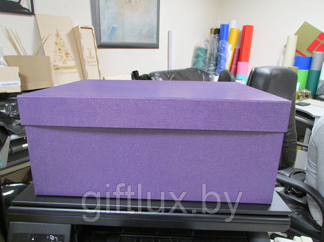 Коробка подарочная "Однотон" 35*24*15см фиолет, фото 2