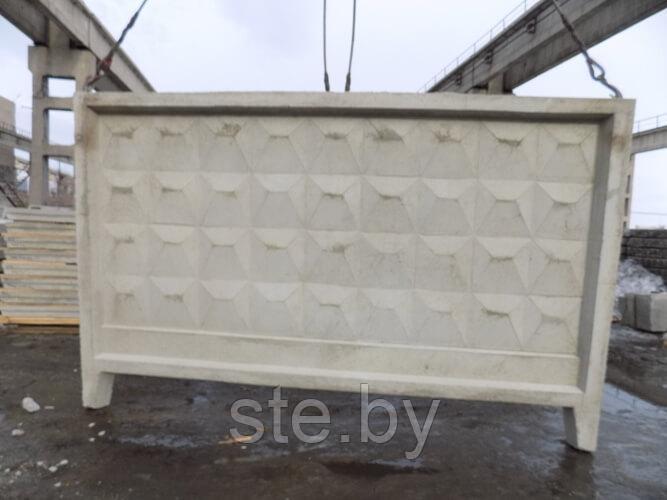 Панель забора 1пб 40. 5х2. Забор бетонный 3 пб 40. 20. П6-ва плита забора 3980 2200 160.