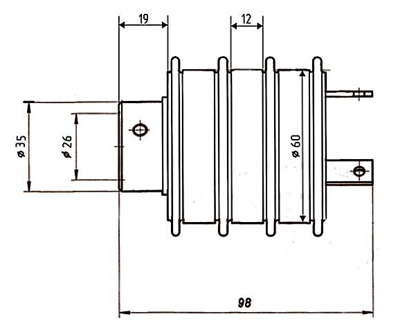 Коллектор ТК3-5 (3-10т);  (Блок контактных колец)