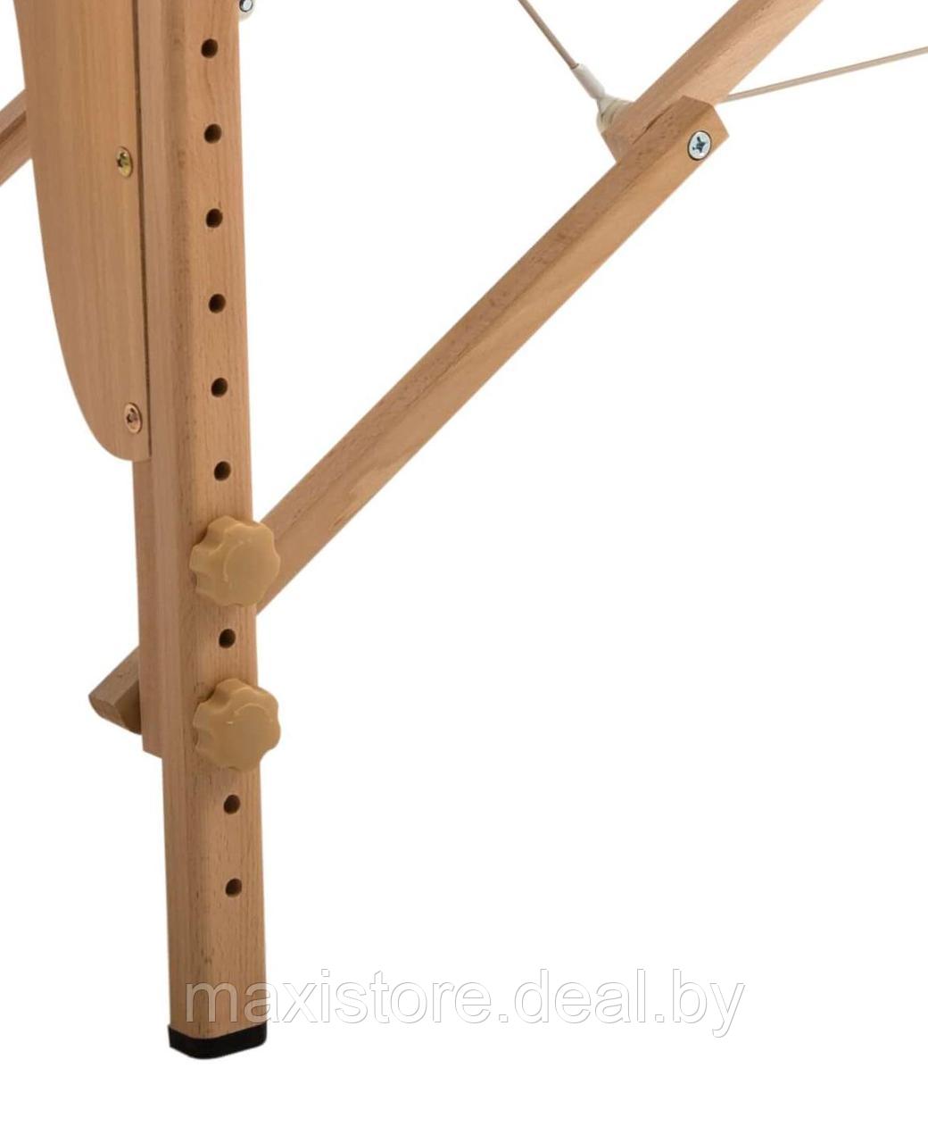 Массажный стол Atlas Sport складной 2-с деревянный 60 см (Фиолетовый) - фото 3 - id-p197302108