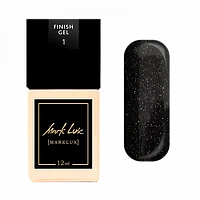 Финиш-гель Nika Nagel MARKLUX SHINE №1 soft, прозрачный, с шиммером, без липкого слоя 12мл