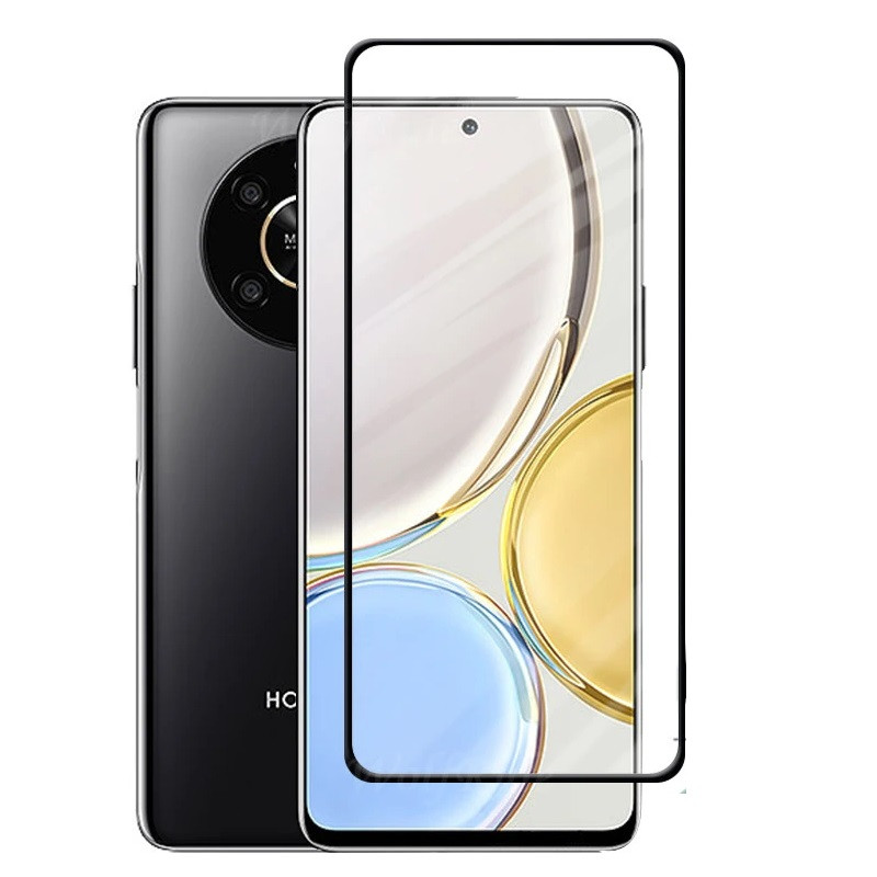 Защитное стекло Full-Screen для Honor X9 черный (9d с полной проклейкой) - фото 3 - id-p200146332