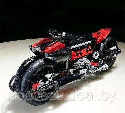 Футуристичный мотоцикл (конструктор XingBao XB-03021), 680 деталей - фото 5 - id-p200090283