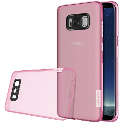 Силиконовый чехол Nillkin Nature TPU Case Pink для Samsung G955F Galaxy S8 Plus - фото 3 - id-p199869510