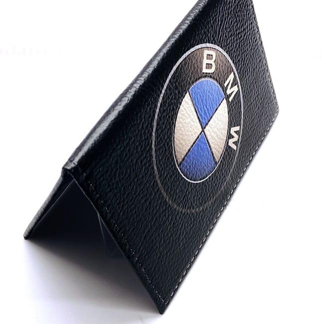 Обложка для автодокументов «BMW» натуральная кожа - фото 2 - id-p200156421