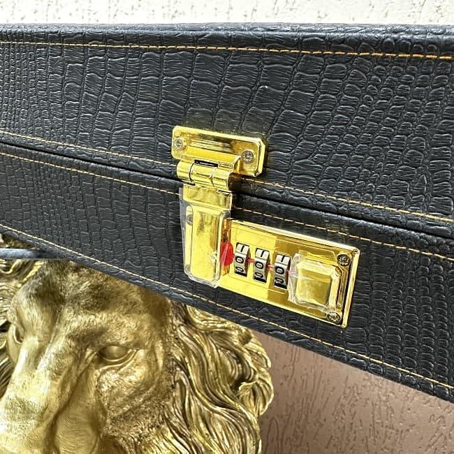 Набор для шашлыка в кожаном чемодане «ЛЕВ» 29 предметов - фото 9 - id-p200156455
