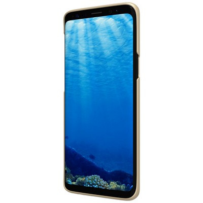 Пластиковый чехол с пленкой Nillkin Super Frosted Shield Золотой для Samsung G960 Galaxy S9 - фото 2 - id-p199869514