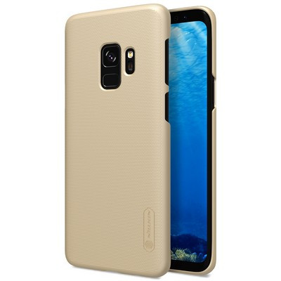 Пластиковый чехол с пленкой Nillkin Super Frosted Shield Золотой для Samsung G960 Galaxy S9 - фото 3 - id-p199869514