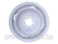 Диск колеса 7.00-12, 6.50-12, 6.00-12 мотоблока универс., регулир. (345х106)