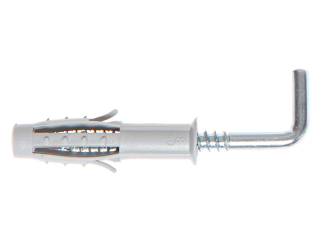Дюбель с Г-образным крючком 12х60 мм (2 шт в зип-локе) STARFIX - фото 1 - id-p199932015