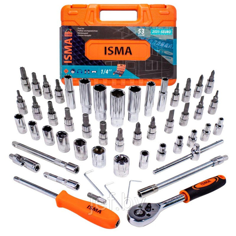 Набор инструмента 53 предмета ISMA ISMA-2531-5 EURO